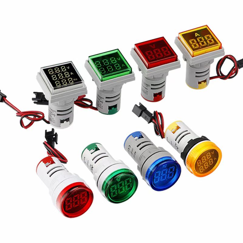 22mm mini voltmeter /ammeter /hertz meter penunjuk digital LED