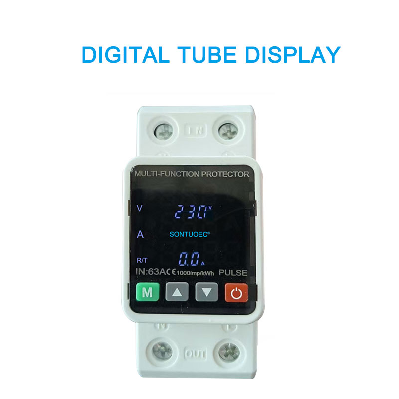 Paparan tiub digital overvoltage dan pelindung voltan undervoltage