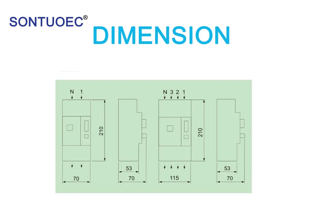 Differential current circuit breaker RCBO