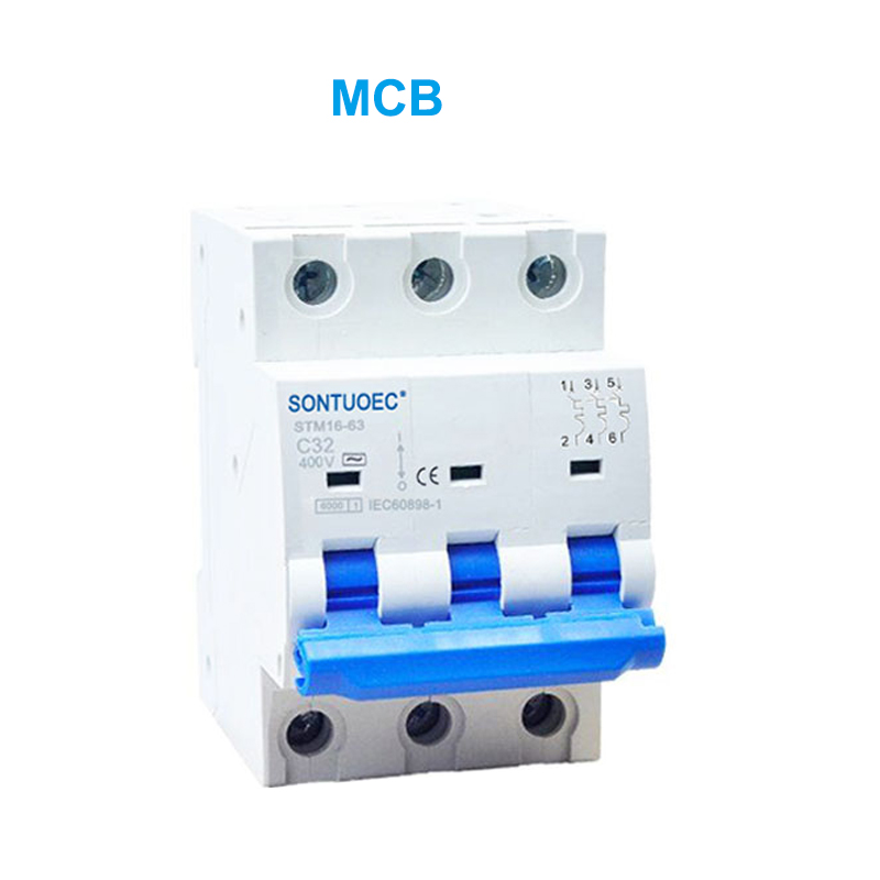 STM16-63 Pemutus Litar Mini 6KA 1P 2P 3P 4P 16A 230/400V MCB
